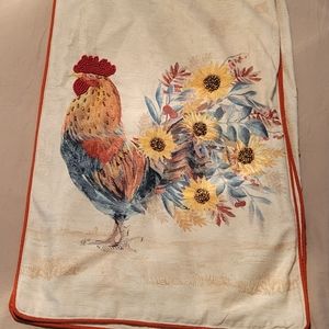 Cynthia Rowley rooster table runner.
